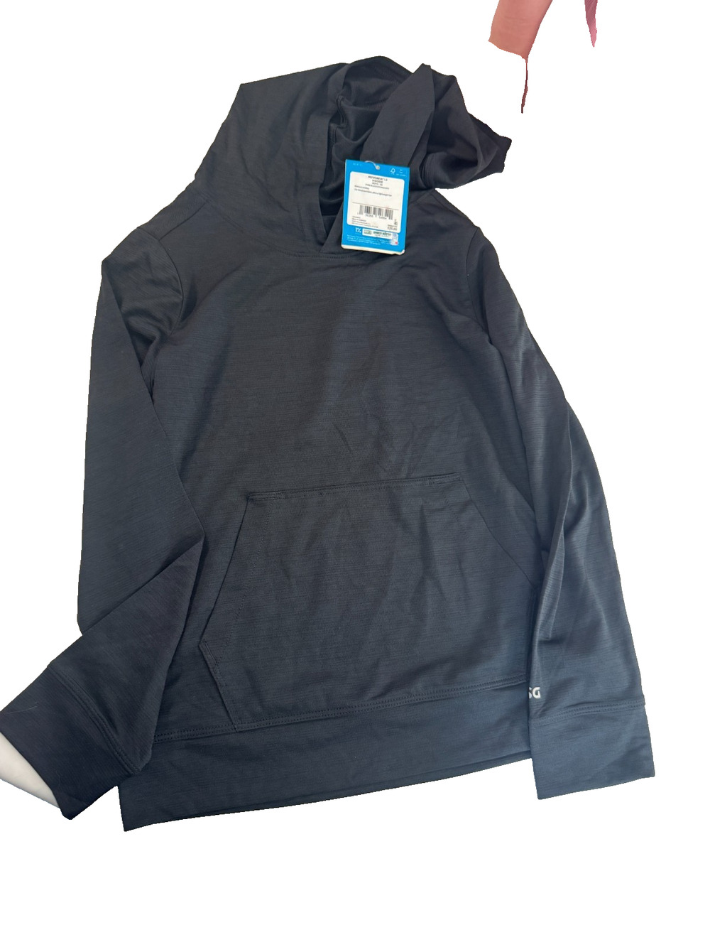 DSG Boys Movement LS Hoodie Moisture Wicking Pullover Pocket XS Black NWT